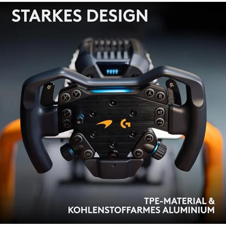 LOGITECH G RS Formula Wheel McLaren Racing Edition, Ergonomisches Lenkrad mit Direct Drive Feedback für PC, PS5 und Xbox – Bild 6