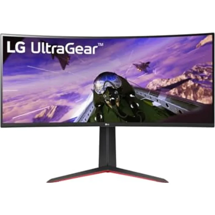 LG Electronics 34GP63AP-B.AEU UltraGear™ UWQHD Curved Gaming Monitor 34", 3440 x 1440, 21:9, 5 ms GtG, 160 Hz, HDR10, Motion Blur Reduction, AMD FreeSync™ Premium- Schwarz