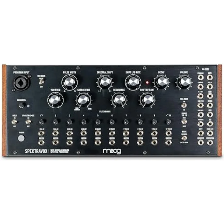 MOOG Spectravox semimodularer Analog Spektral-Prozessor mit CV-Filterbank/Vocoder, spannungsgesteuertem Oszillator, Kopfhörerausgang & 3.5mm Patchbay, lebhafter Sound und flexible Klangformungsfunktionen – Bild 1