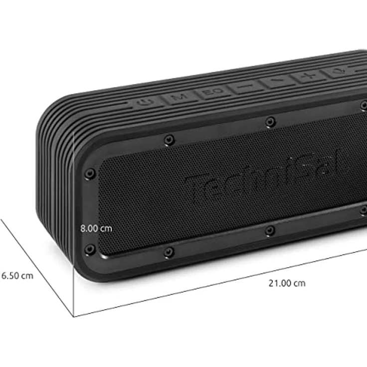 TWS Outdoor Bluspeaker Bluetooth-Lautsprecher wasserdicht, schwarz – Bild 10