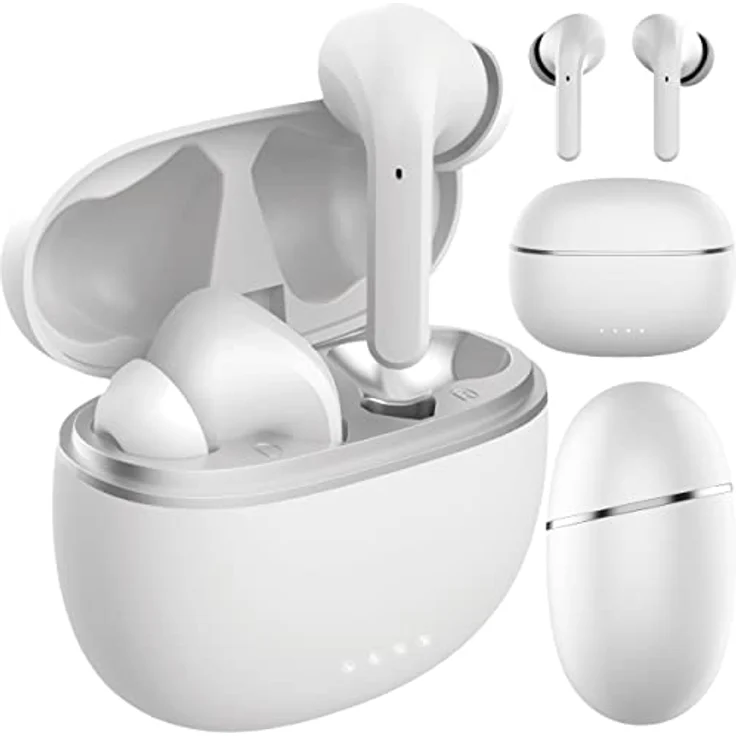 Forever TWE-210 TWS ANC Earbuds Bluetooth Kopfhörer mit Ladekoffer, Mikrofon und LED-Anzeigen – Bild 2