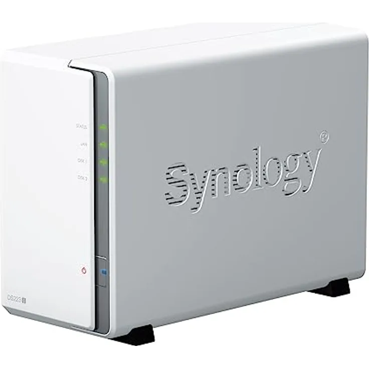 Synology DS223j NAS Gehäuse für 2 DD 3.5/2.5p 1.4GHz QuadCore 1GB LAN GbE USB 3.2
