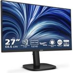 Philips 24B2U3301, 24 Zoll Full-HD-Monitor mit 120 Hz, 130 mm höhenverstellbar, Lautsprecher, HDMI, DP, USB-C (90 W PD), schwarz