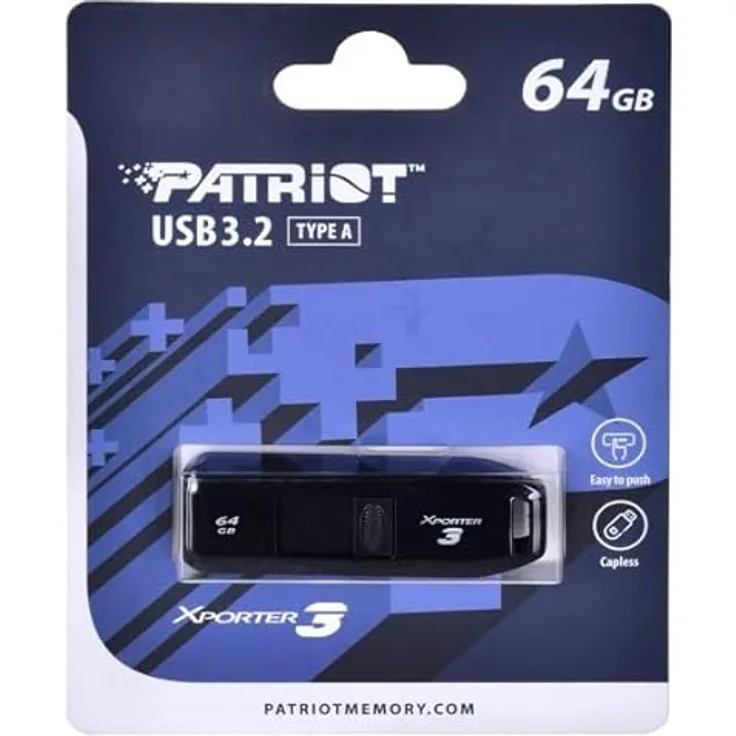 PATRIOT XPorter 3 64 GB (Schwarz, USB-A 3.2 Gen 1) Marke