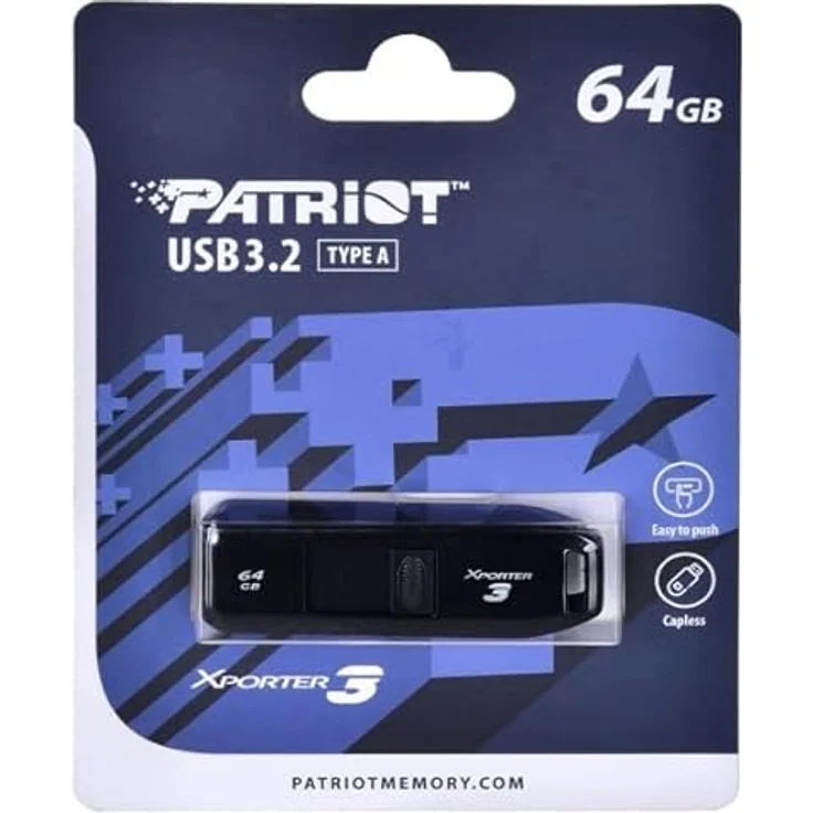 PATRIOT XPorter 3 64 GB (Schwarz, USB-A 3.2 Gen 1) Marke