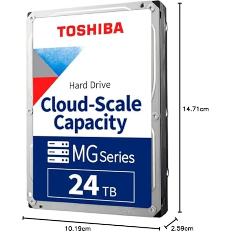 Toshiba E-CapHDD 24TB 3.5 7.2k SATA 6Gbit/s 512e - Enterprise Festplatte - Serial ATA – Bild 3