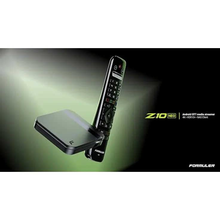 Formuler Z10 Neo 2024 4K Android OTT Media Streamer - HDR10+ & NAS Client - Schwarz – Bild 4
