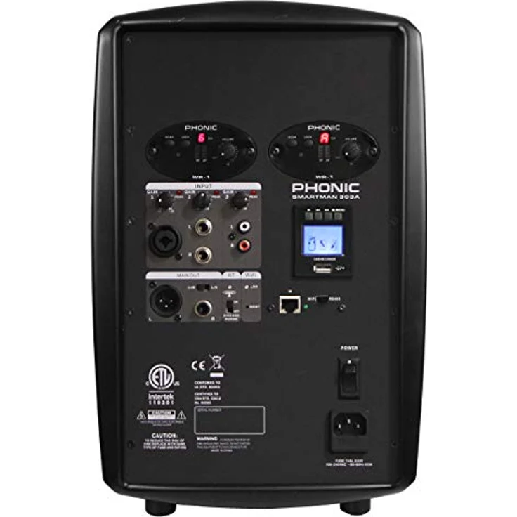 M-Audio Phonic Smartman 303A, Standlautsprecher mit 120W Class-D-Verstärker, 8"-Lautsprecher, Bluetooth, USB-Recorder, schwarz – Bild 3
