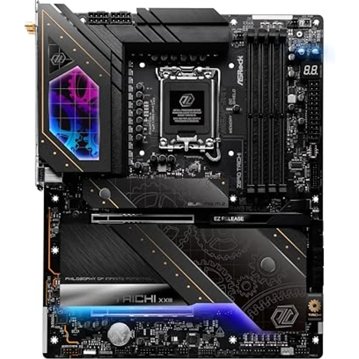 ASRock Z890 Taichi 90-MXBPR0-A0UAYZ ATX Mainboard, Sockel 1851, Intel Core Ultra Prozessoren (Serie 2)-RGB-Beleuchtung – Bild 2