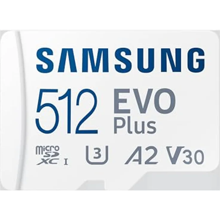 Samsung EVO Plus microSD-Speicherkarte (2024) (inkl. SD Adapter) - 512 GB