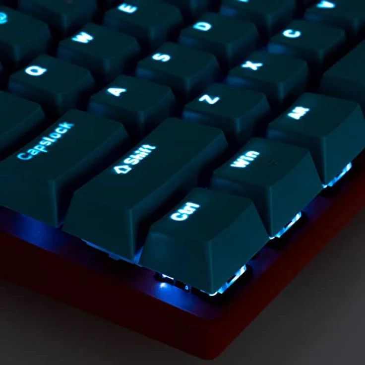 Blade Gaming Dragon Ball Super GOKU, Tenkeyless mechanische Tastatur mit Blue Switches und RGB-Beleuchtung, kabelgebunden, USB, blau-orange – Bild 3