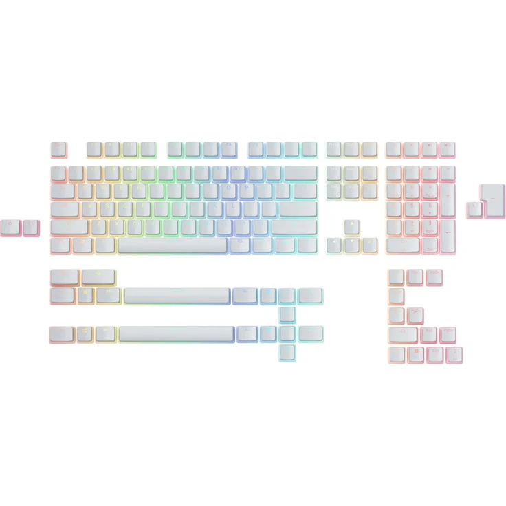 Glorious PC Gaming Race Aura Keycaps v2, Keycaps, Weiss – Bild 1