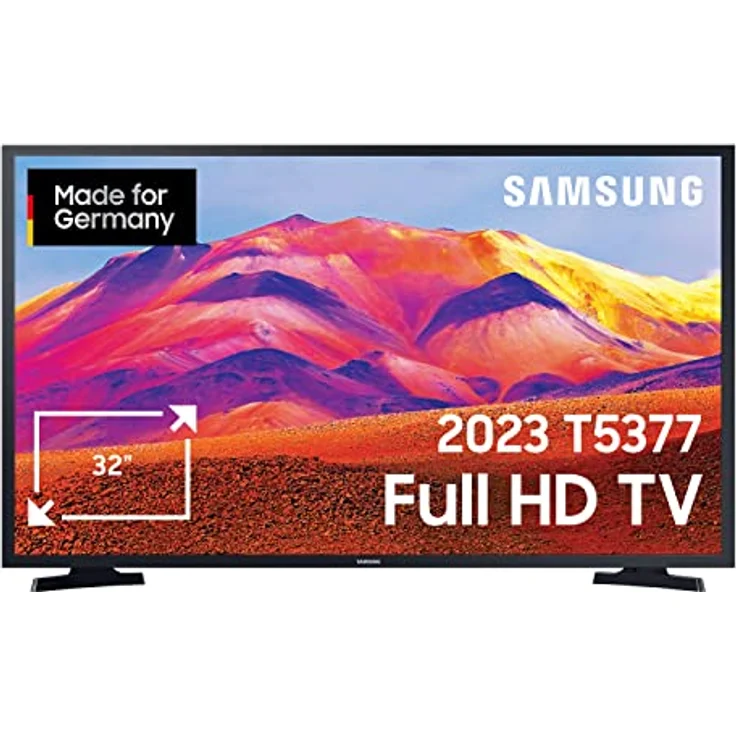Samsung T5379CD 32 Zoll LED-Fernseher (GU32T5379CDXZG, Deutsches Modell), HDR, PurColor, PQI 1000 [2023] – Bild 1
