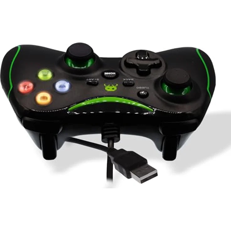 Freaks and Geeks Gamepad für Xbox (Xbox 360, PC), Gaming Controller, Schwarz – Bild 4