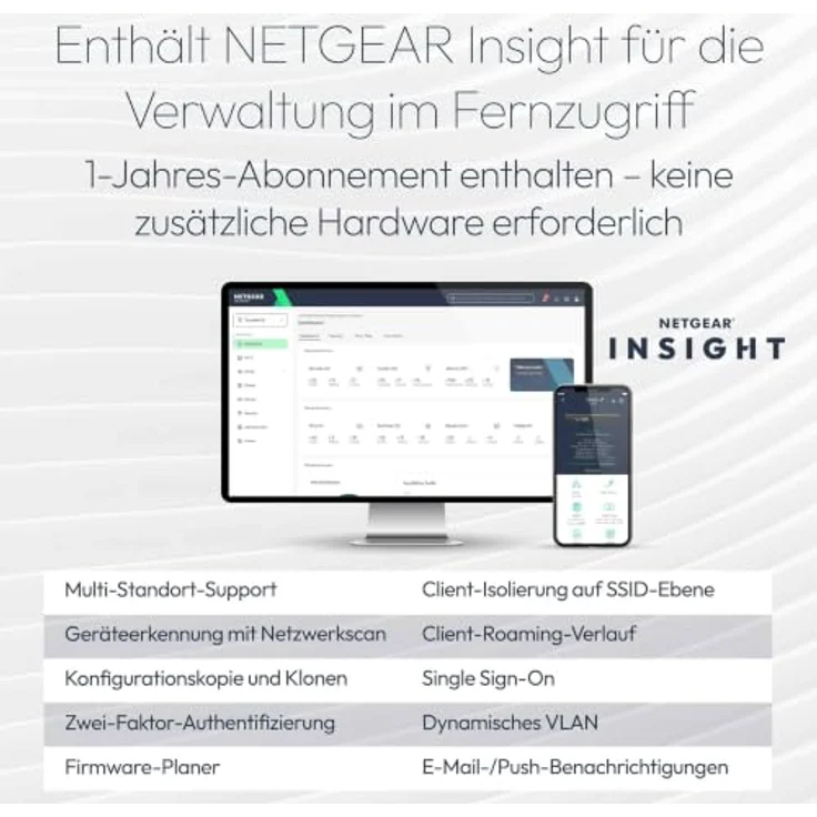 Netgear WBE700, Dual-Band Radio Access Point mit PoE+ und 2.5G, Wi-Fi 7, cloud-managed, Wand- / Deckenmontage – Bild 7