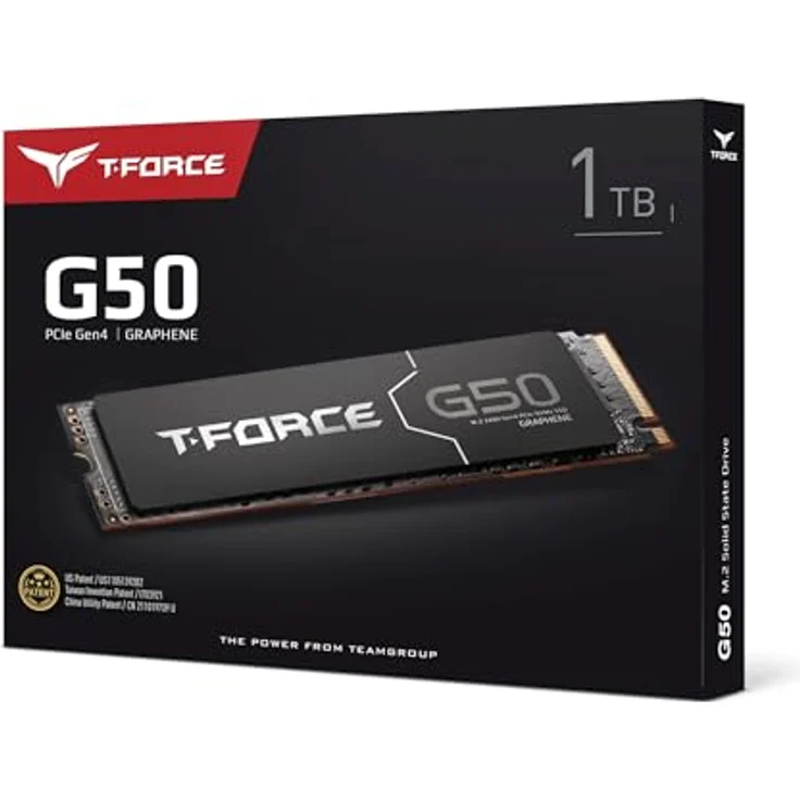 Team Group T-FORCE G50 1 TB, M.2 SSD PCIe 4.0 x4 mit Graphen-Kühlkörper, bis zu 5000 MB/s Lesegeschwindigkeit – Bild 7