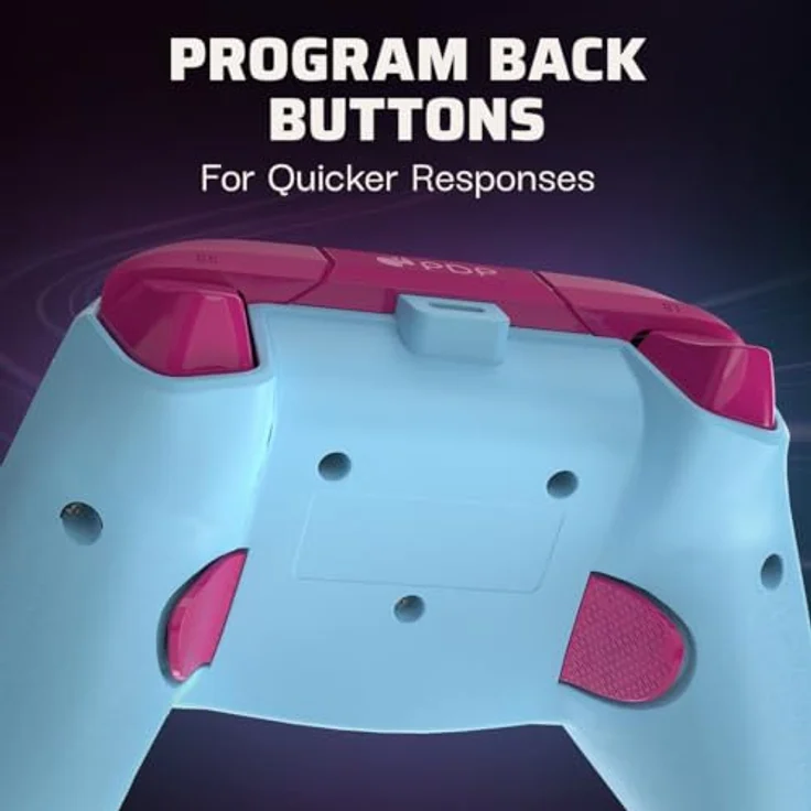 PDP Android Dreams Rematch Glow Advanced Wired Controller, Gaming Controller mit Leuchten im Dunkeln, Mehrfarbig für Xbox Series S, Xbox Series X, Xbox One S und PC – Bild 5