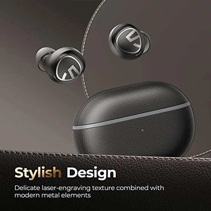 SoundPEATS Free2 Classic Dockside Bluetooth 5.1 Wireless Kopfhörer Schwarz - Kristallklarer Klang, lange Akkulaufzeit – Bild 2