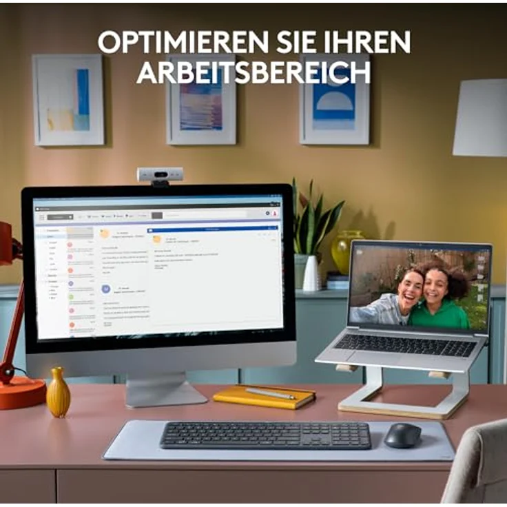 Logitech Signature Slim K950 kabellose Tastatur, schlankes Design, Wechseln zwischen Geräten beim Tippen, leises Tippen, Bluetooth, Multi-OS, Windows, Mac, Chrome, DEU QWERTZ-Layout, Graphit – Bild 5