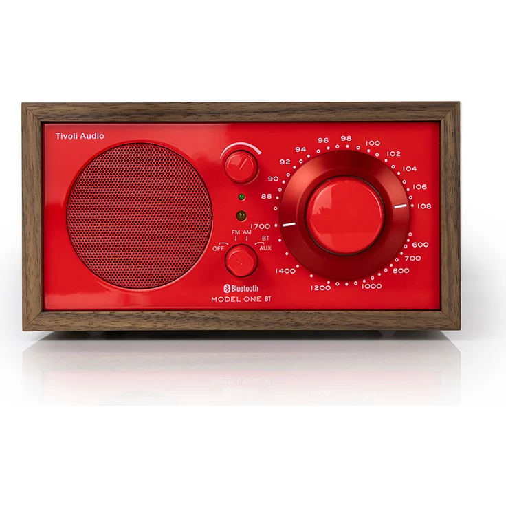 Tivoli Audio Model One BT "70's Color Collection", AM/FM Radio mit Bluetooth, 7,6 cm Lautsprecher, Poppy Red
