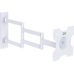 DQ WALL SUPPORT TV Wandhalterung mit 700 mm Extra Langem Gelenkarm für 27-55 Zoll LCD/LED/OLED Fernseher Flachbildschirme bis 25 kg (Weiß)