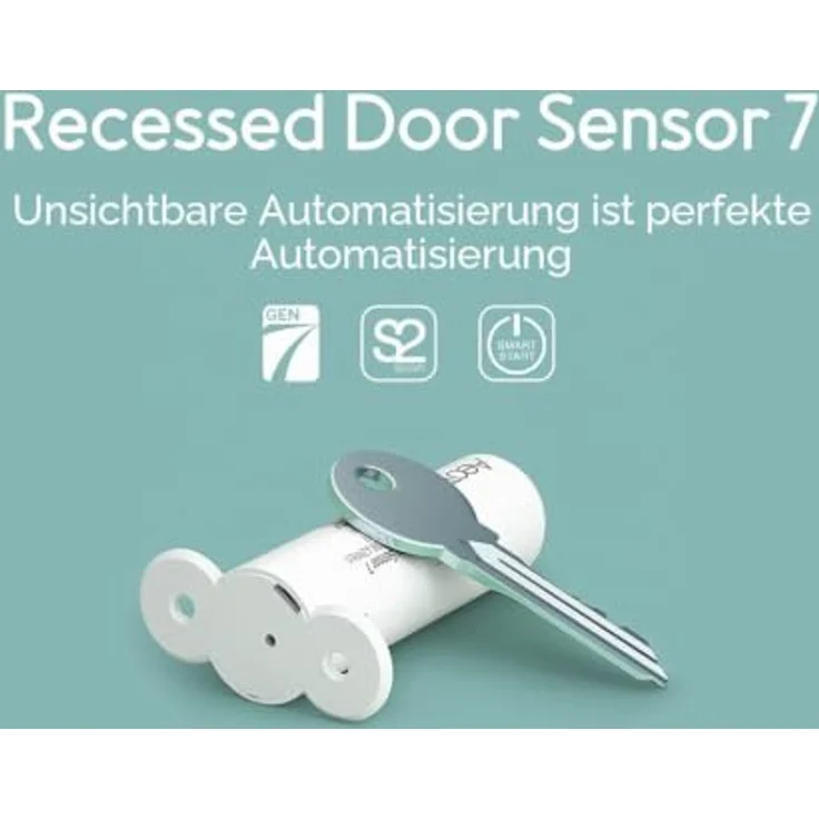 AEOTEC ZW187-C Einbautürsensor 7, Z-Wave Plus V2, S2, 700er Serie mit SmartStart und magnetischem Türkontaktsensor – Bild 2