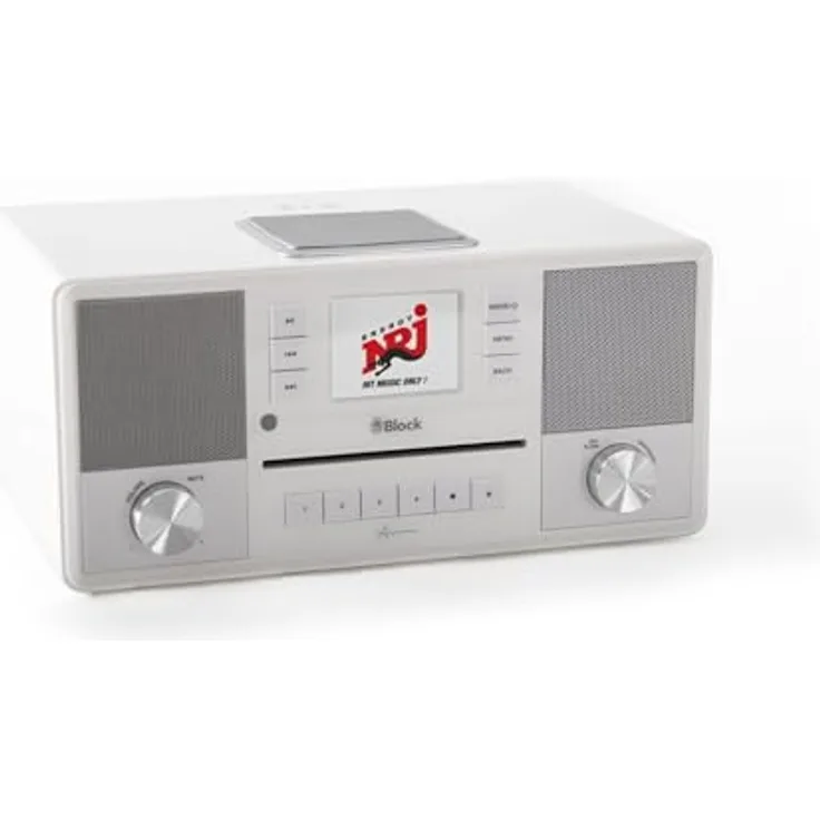 Block Aurora Digitalradio (UKW, DAB+), TFT, weiß