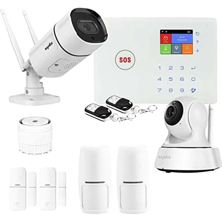 Lifebox KIT11 Alarmanlage, kabellos, WiFi und GSM Amazone und 2 WLAN-Kameras, WLAN, KIT11
