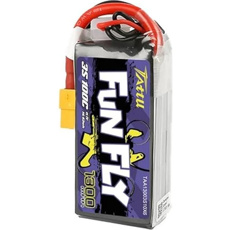 Tattu Akumulator Funfly 1300mAh 11,1V 100C 3S1P, leistungsstarke Lithium-Polymer-Batterie – Bild 5