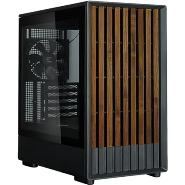 Zalman P10 NAMU Black Micro-ATX Mini Tower, PC Gehäuse mit 3x 120 mm Lüftern und gehärtetem Glas, Schwarz – Bild 2