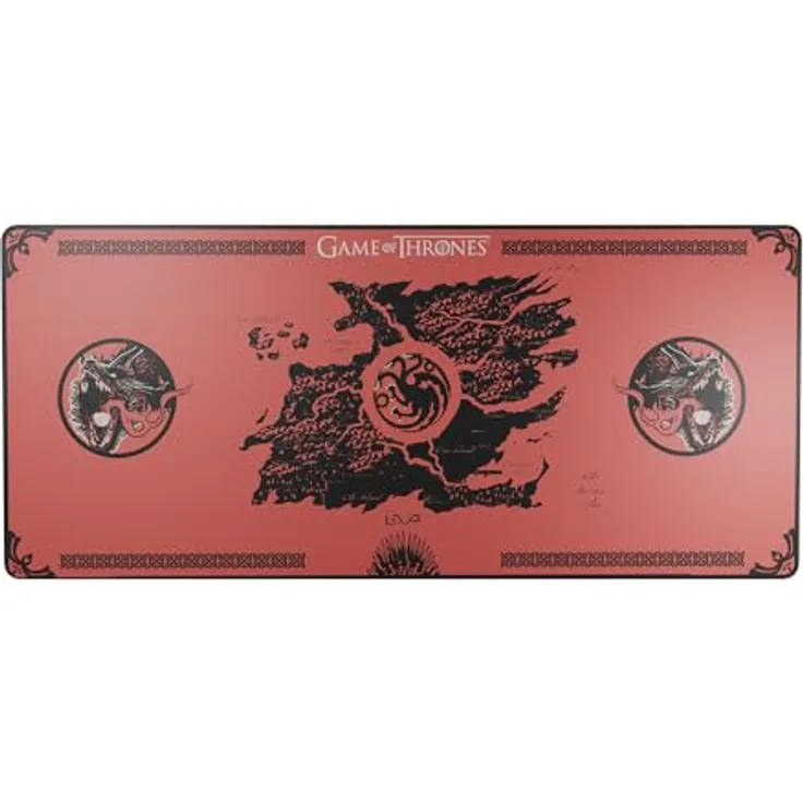 Lexip x Game of Thrones Targaryen, XXL Mauspad mit flexibler, mikro-texturierter Oberfläche