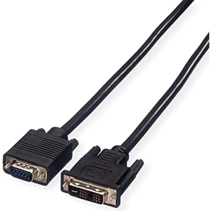 VALUE DVI-VGA Kabel, DVI (12+5) ST - VGA ST, 2 m