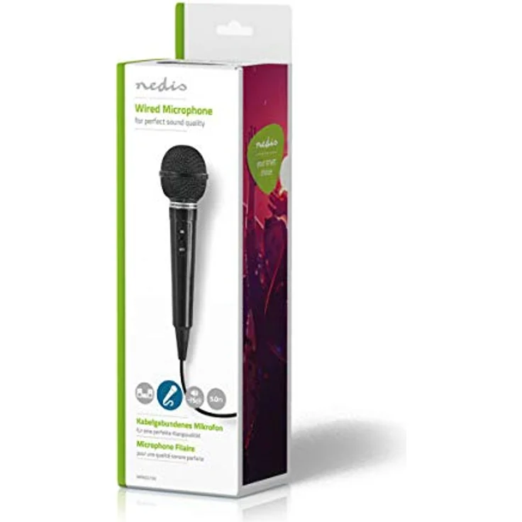 Kabelgebundenes Mikrofon | Empfindlichkeit -75 dB +--3 dB | 80 Hz - 12 kHz | 5,0 m – Bild 3