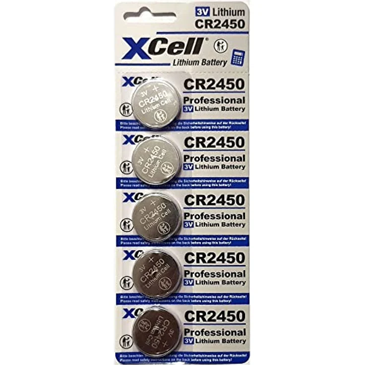 XCell Knopfzelle CR2450, Lithium-Technologie mit hoher Spannung – Bild 1