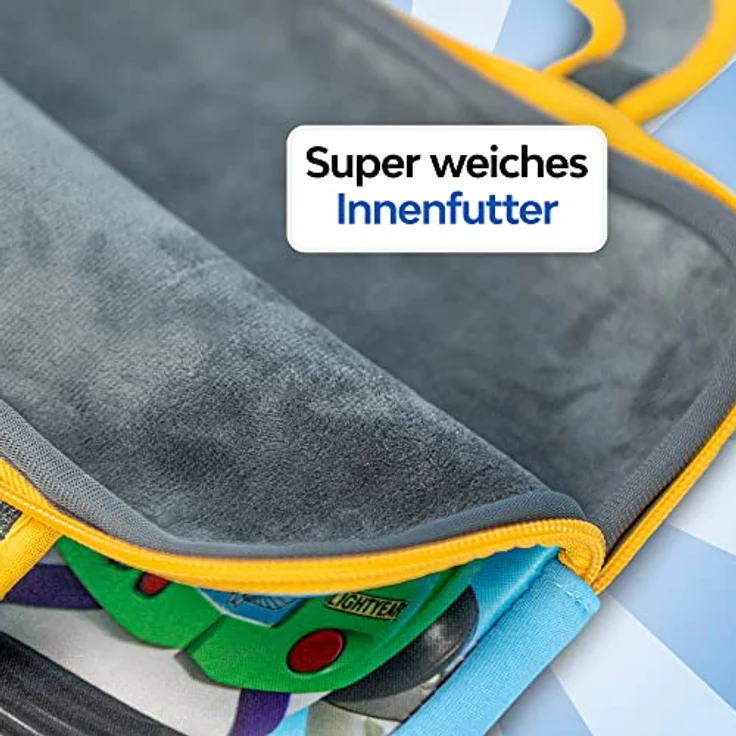 Pebble Gear Disney Toy Story Kids Tragetasche & Kopfhörer, kindersicher mit Lautstärkebeschränkung, Kinder-Tasche passend für 10 Zoll Tablets, Nintendo Switch, Platz für Spielzeug und Zubehör – Bild 2
