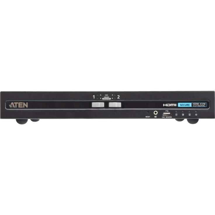 Aten CS1182H4C, KVM-Switch PSD PP v4.0, HDMI, sicher mit unidirektionalem Datenfluss, Schwarz