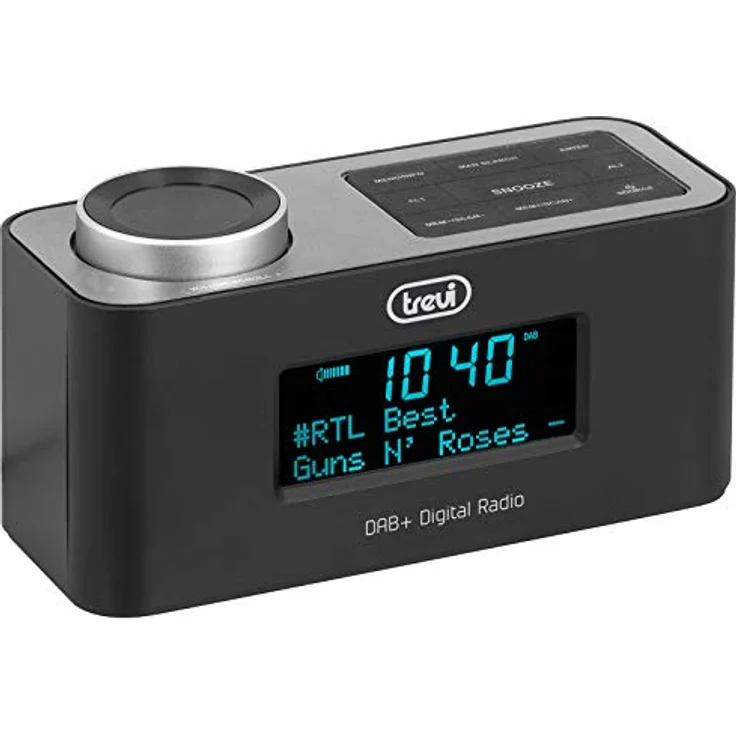 Trevi RC 80D6 DAB Elektronischer Radiowecker mit Digitalempfänger DAB-DAB+ und FM mit RDS, großes LED-Display, Snooze-Funktion, Sleep-Funktion, Powerbank, AUX-IN, USB Charge – Bild 3