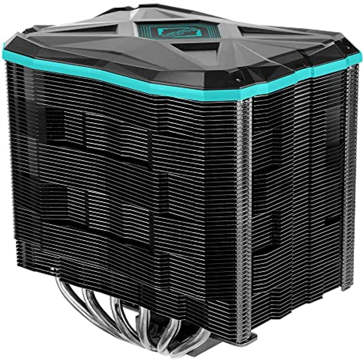 Iceberg Thermal IceSLEET G6 Stealth Heatpipe mit 6 Direkt-Touch-Heatpipes, mit ultra-leiser 140-mm-Lüfter, Premium-Hybrid-CPU-Kühler, kompatibel mit LGA 1700 und AM5, Schwarz - Preisvergleich