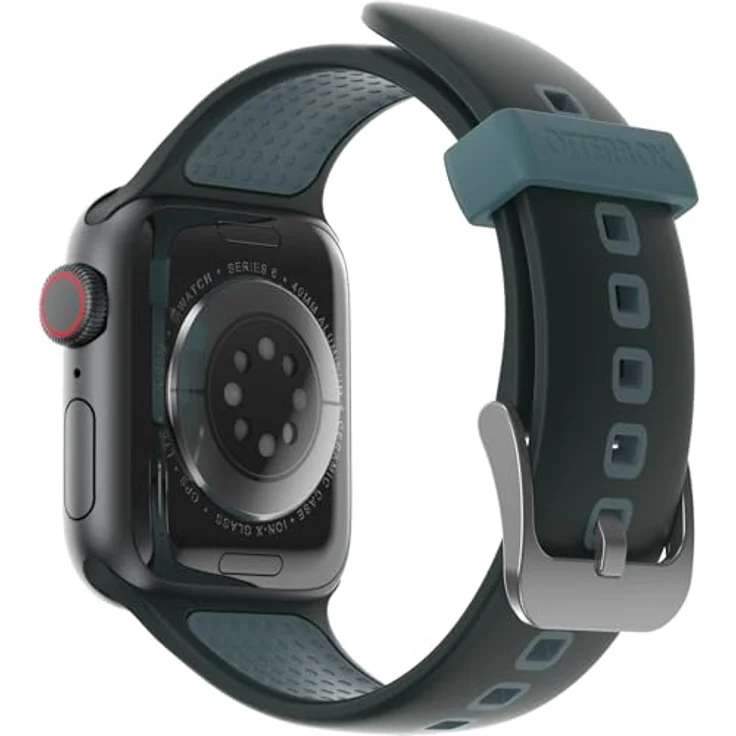 OtterBox All Day Uhrenarmband für Apple Watch, weiches Silikonband 40/41/42mm, bequem, strapazierfähig, Grün/Blau – Bild 5