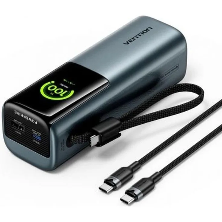Vention 20,000 mAh Powerbank, externe Batterie mit 165 W Leistung, grau