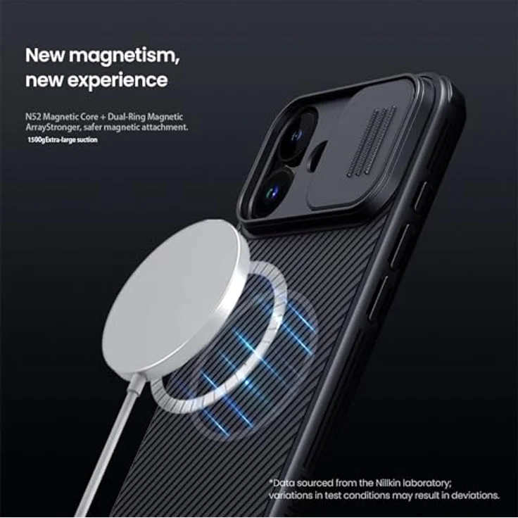 Nillkin CamShield PRO Magnetic Back Cover für Apple iPhone 17, Robustes Protection Case mit innovativem Kameraschützer, Schwarz – Bild 13