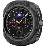 Spigen Liquid Air Hülle für Samsung Galaxy Watch 8 Classic 46mm (2025) - Matt Schwarz, flexibles TPU, erhöhter Displayschutz