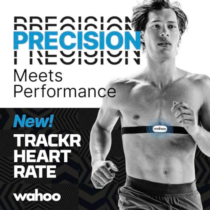 Wahoo Fitness TRACKR-Herzfrequenz, Fitness-Tracker mit präziser Echtzeit-Herzfrequenz und hoher Akkulaufzeit, schwarz – Bild 2