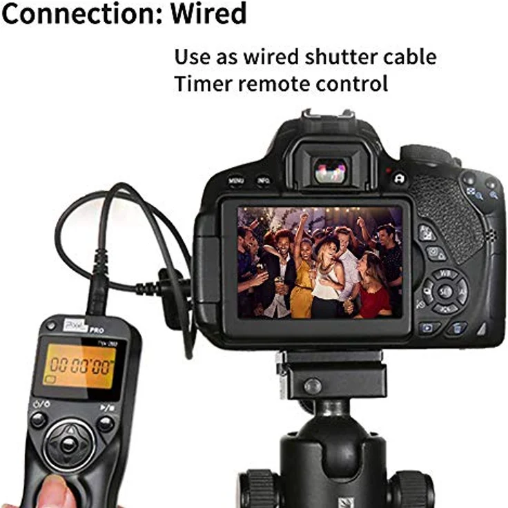 Pixel TW-283 E3 Infrarot-Auslöser Fernauslöser Timer Fernbedienung für Canon Digital SLR Kamera 80D 70D 60D 760D 750D 700D 650D 600D 550D 500D 450D 400D 350D 300D 100D 1300D 1200D 1100D 1000D – Bild 5