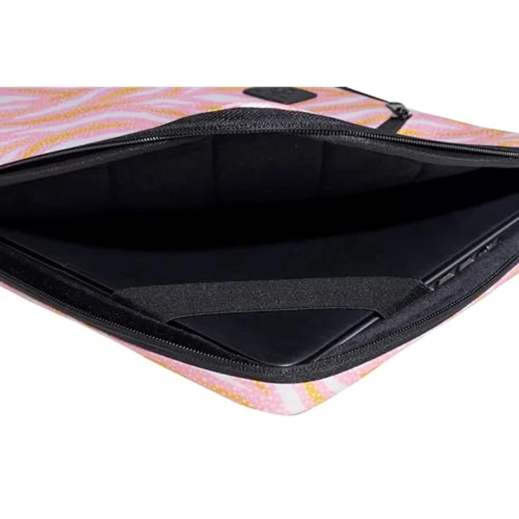 Exacompta Laptophülle Nude, Kunstfaser Rosa bis 35,6 cm (14 Zoll), wasserabweisende Notebooktasche mit Schaumstoffpolsterung und einziehbarem Griff – Bild 3