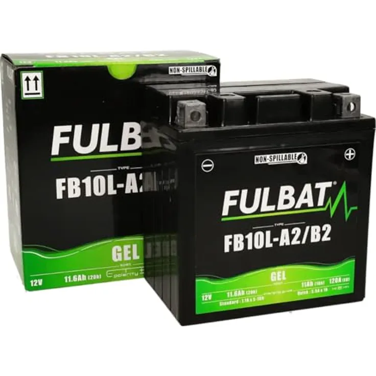 Fulbat FB10L-A2/B2 Gel, Fahrzeugbatterie mit Gel-Technologie für optimalen Schutz und Leistung