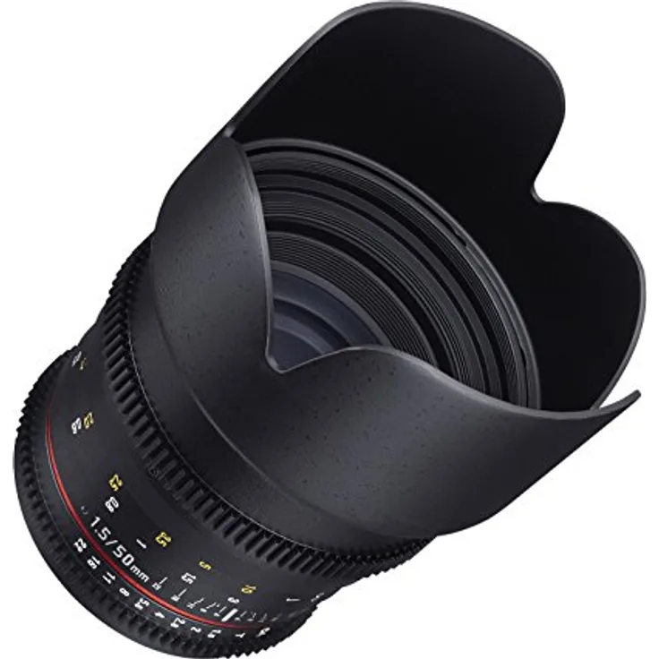 Samyang Cine 50 mm T1.5 AS IF UMC Full Frame Cine Objektiv, Nikon, schwarz, Full-Size