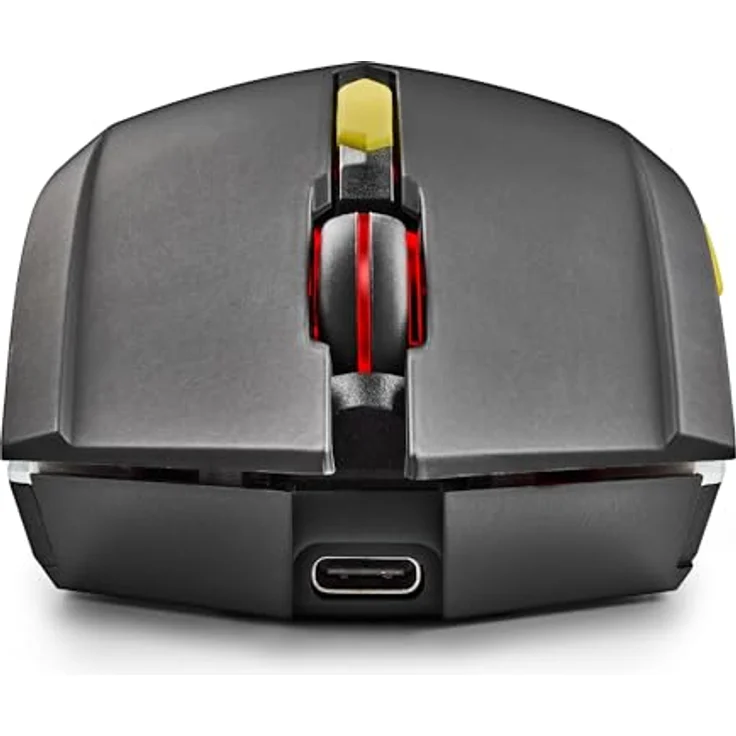 NGS GMX-200 Kabellose Gaming-Maus, 2,4-GHz-Technologie, 3200 DPI, 6 Tasten, LED-Beleuchtung, universelle Kompatibilität, schwarz – Bild 3