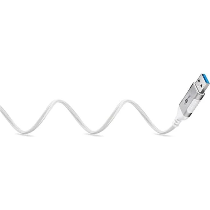 Goobay Ethernet-Kabel USB-A 3.0 auf RJ45 Slim, 5 m, bis zu 1 Gbit/s, weiß – Bild 5