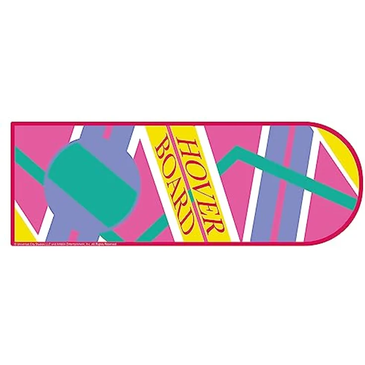 FaNaTtik Back to the Future XL Hoverboard Desk Pad und Coaster Set, 800 x 300mm mit rutschfester Gummibasis und verstärkten Kanten – Bild 4